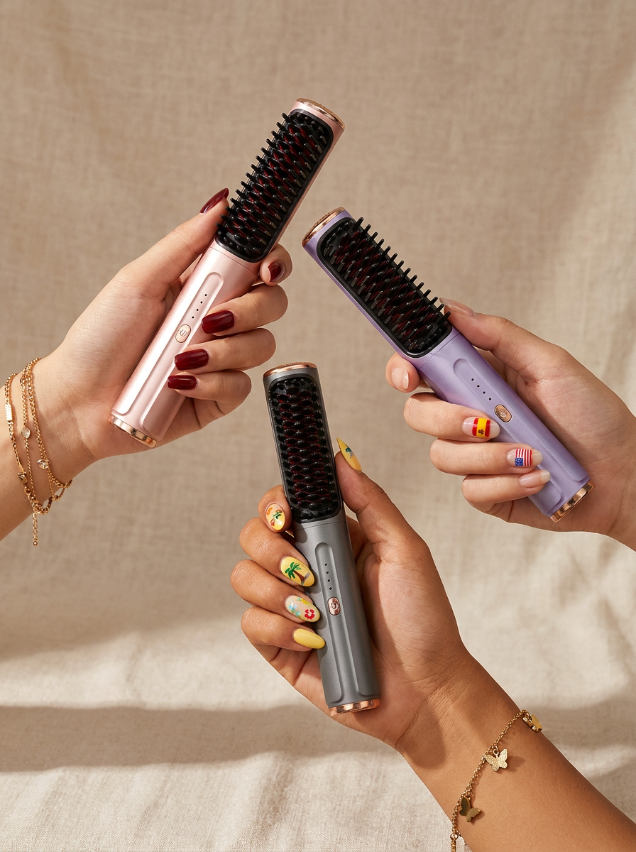 Portable 2-in-1 Hair Styler - No Damage, No Frizz