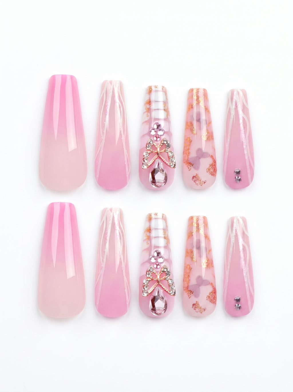 Butterfly Blush Press-On Nails