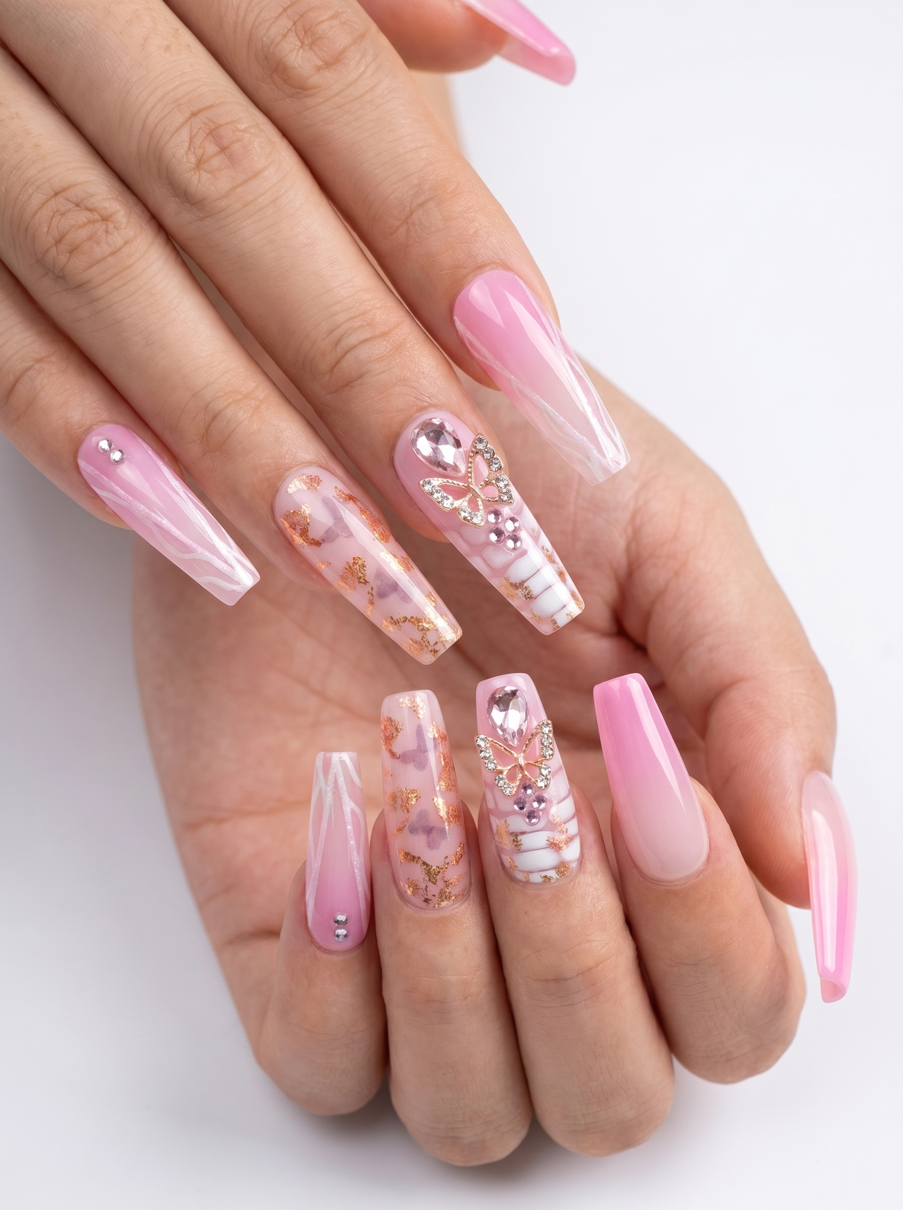 Butterfly Blush Press-On Nails