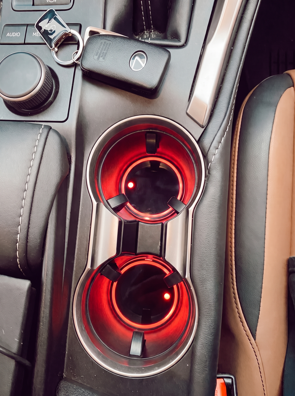 LED Car Cup Holder Lights