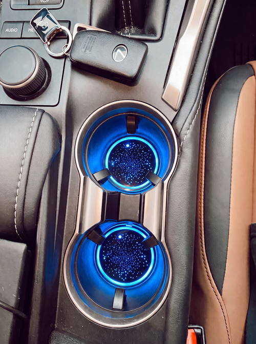 LED Car Cup Holder Lights